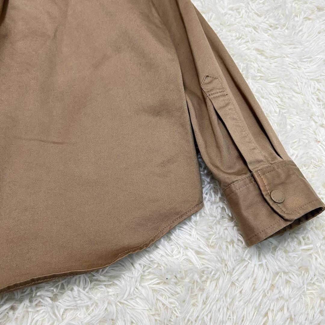 STUSSY 35thベースボールジャケット　ベージュ　L　フード　コットン