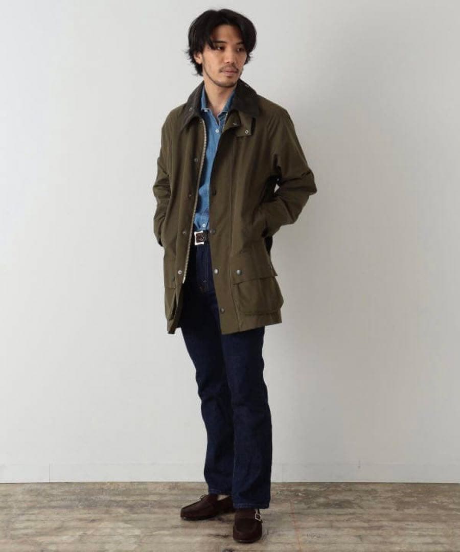 23SS Barbour×BEAMS F 別注 BEAUFORT セージグリーン