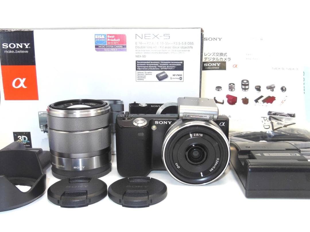 ★極上品★ SONY α NEX-5D ダブルレンズキット 元箱付属