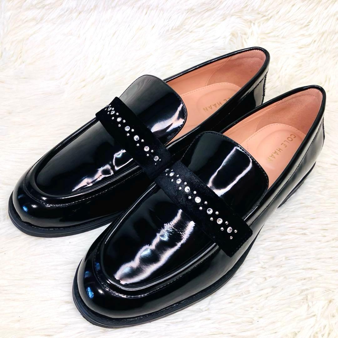 【極美品】COLE HAAN 7.5Bコールハーンスタッシ エンブリッシュド