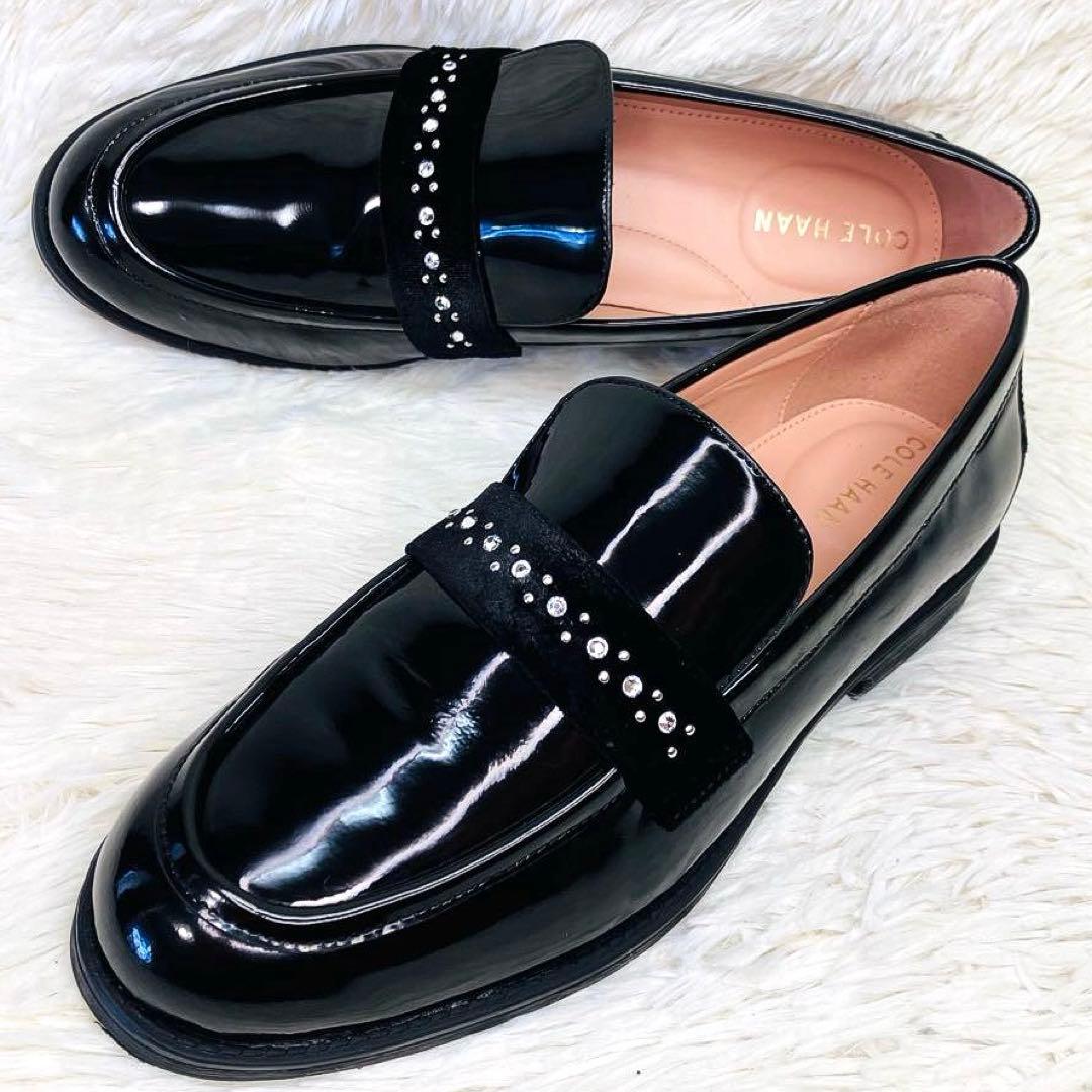 【極美品】COLE HAAN 7.5Bコールハーンスタッシ エンブリッシュド