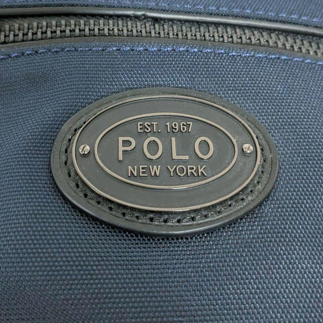 ✨美品 ポロラルフローレン ボディバッグ スリングバッグ ネイビー ロゴプレート