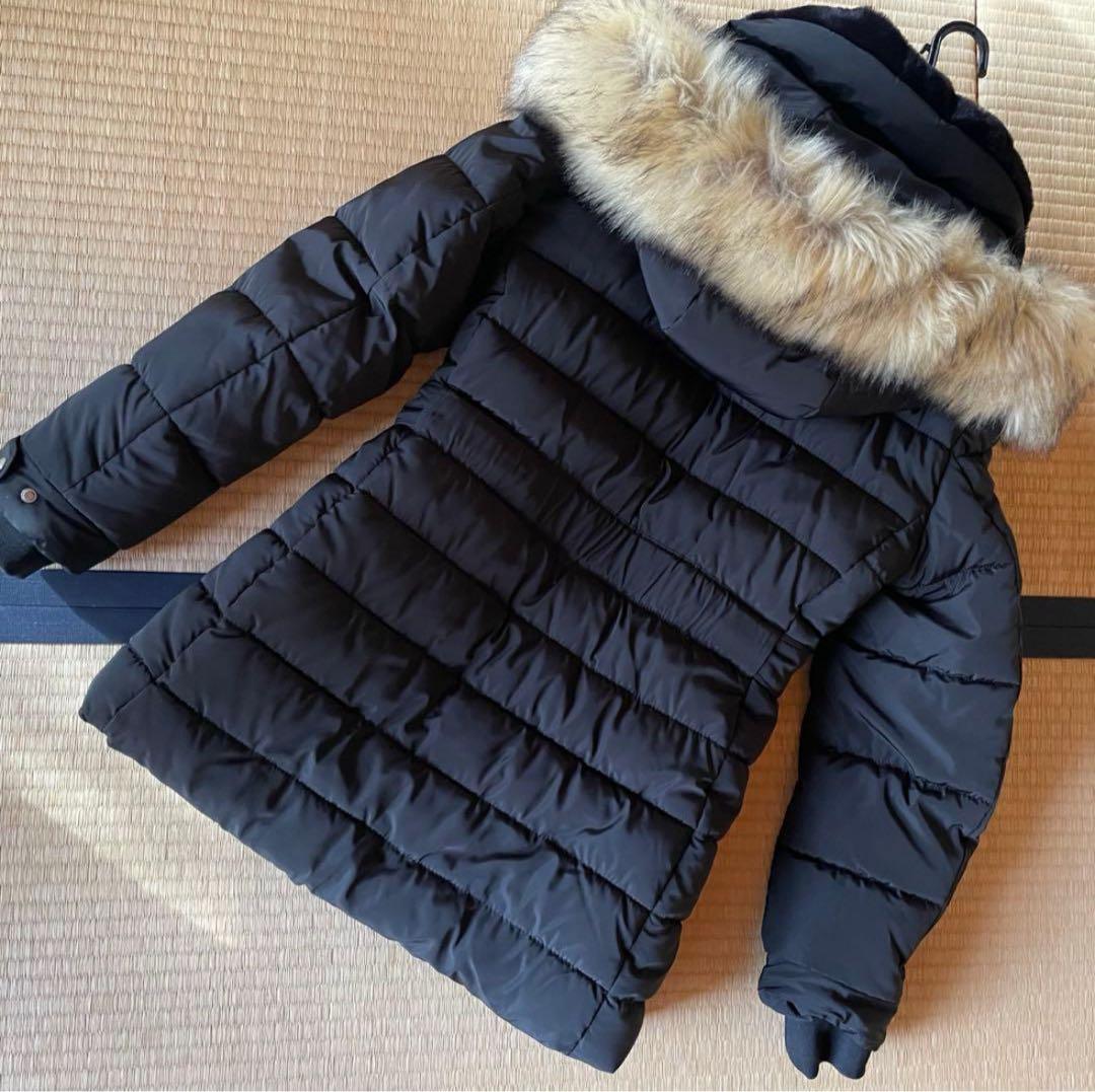 ZARA 大人気　ブラック ファー付きダウンジャケット