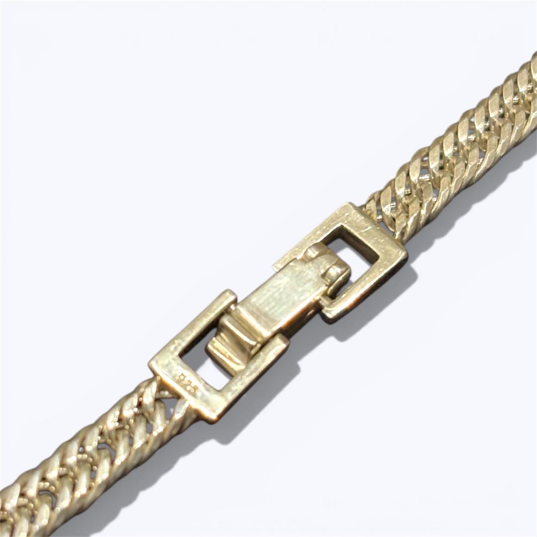 喜平 シルバー925 ロジウム 12面トリプルカット 50cm 日本製 新品