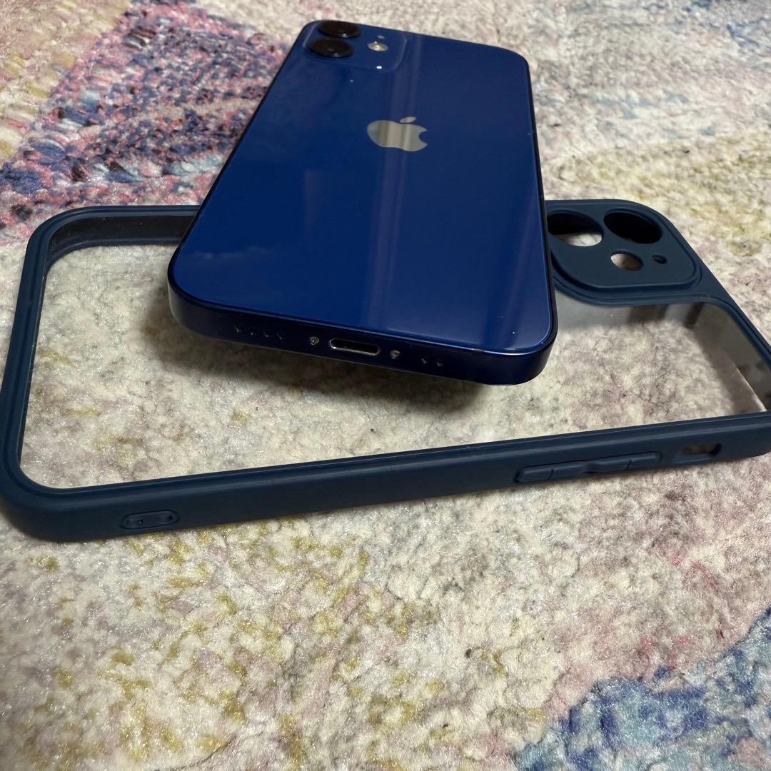 美品⭐︎Apple iPhone12mini 青 64GB（ケース付き）