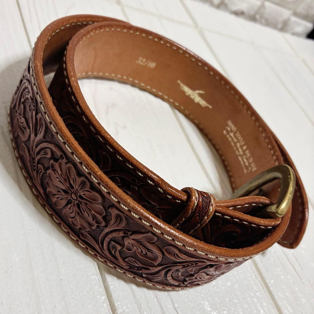 FUNNY ファニー カービング　彫り　レザーベルト　革ベルト