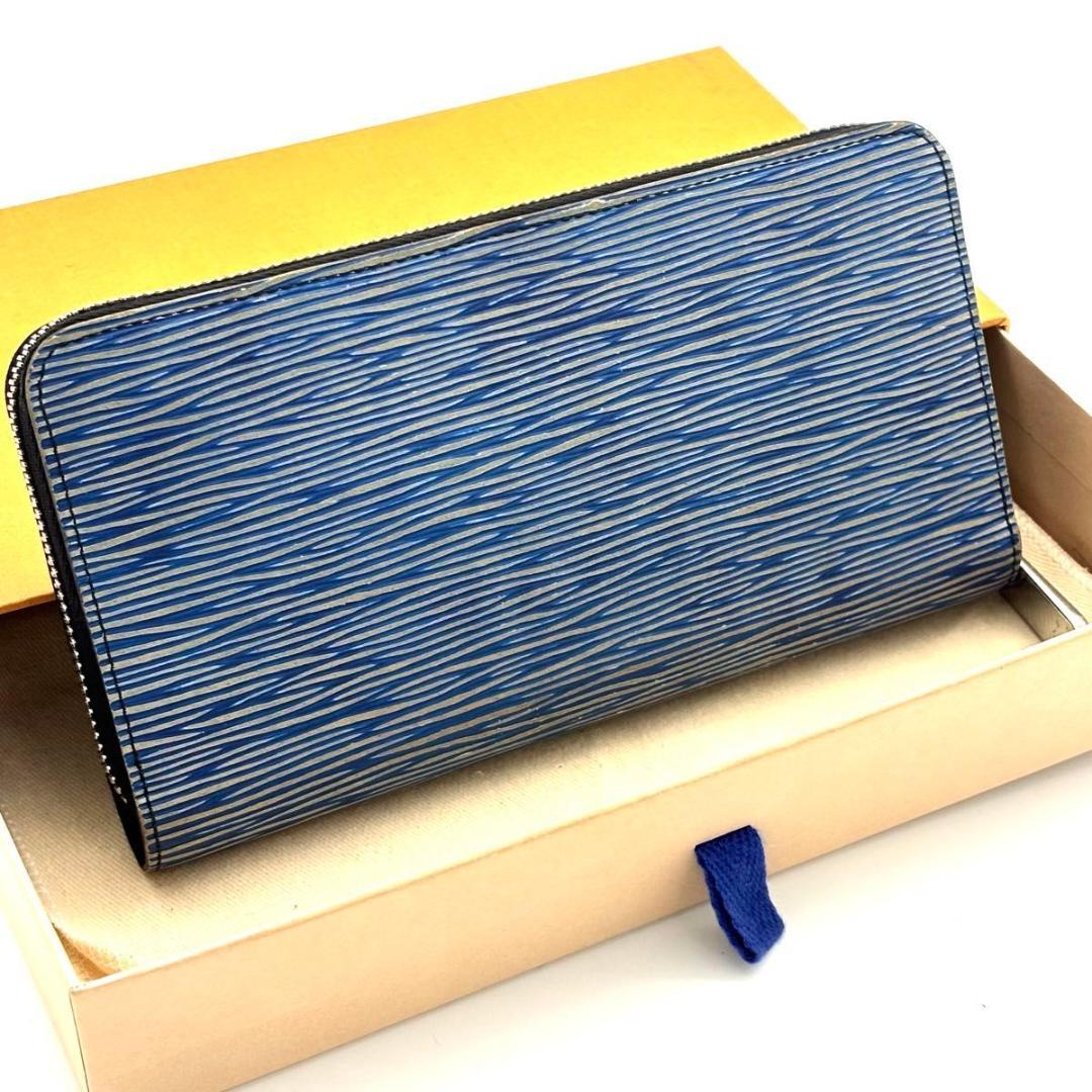 【最高級美品】ルイヴィトン エピ デニム ジッピーウォレット 長財布 メンズ