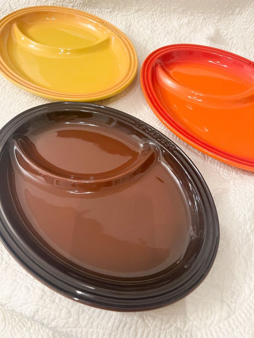 発送は週末shimashima ③ルクルーゼ マルチオーバルプレート