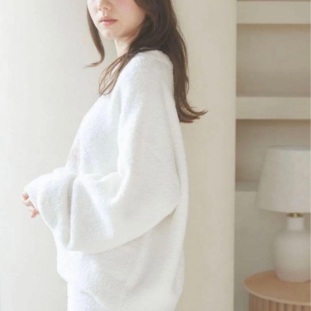 完売品　ジェラートピケ ベビモコCATジャガードプルオーバー 上下セット