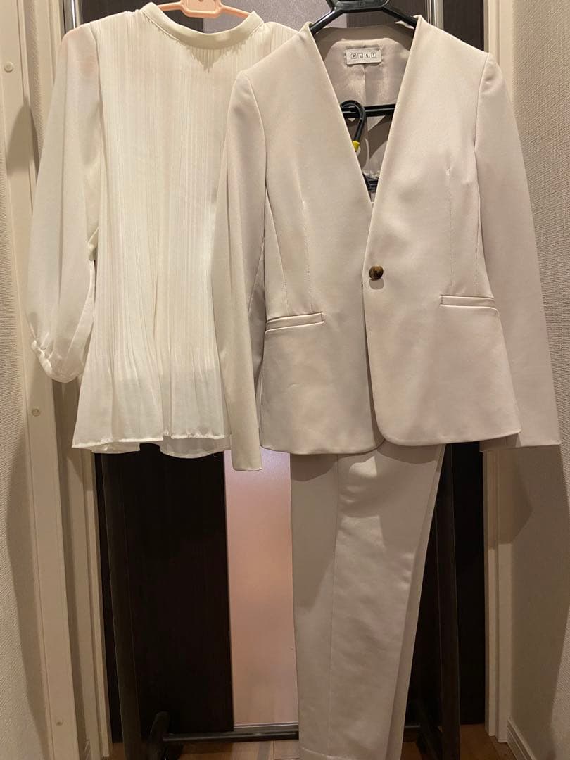 【PLST3点セット】スーツ上下+ブラウス　オケージョン　ビジネス