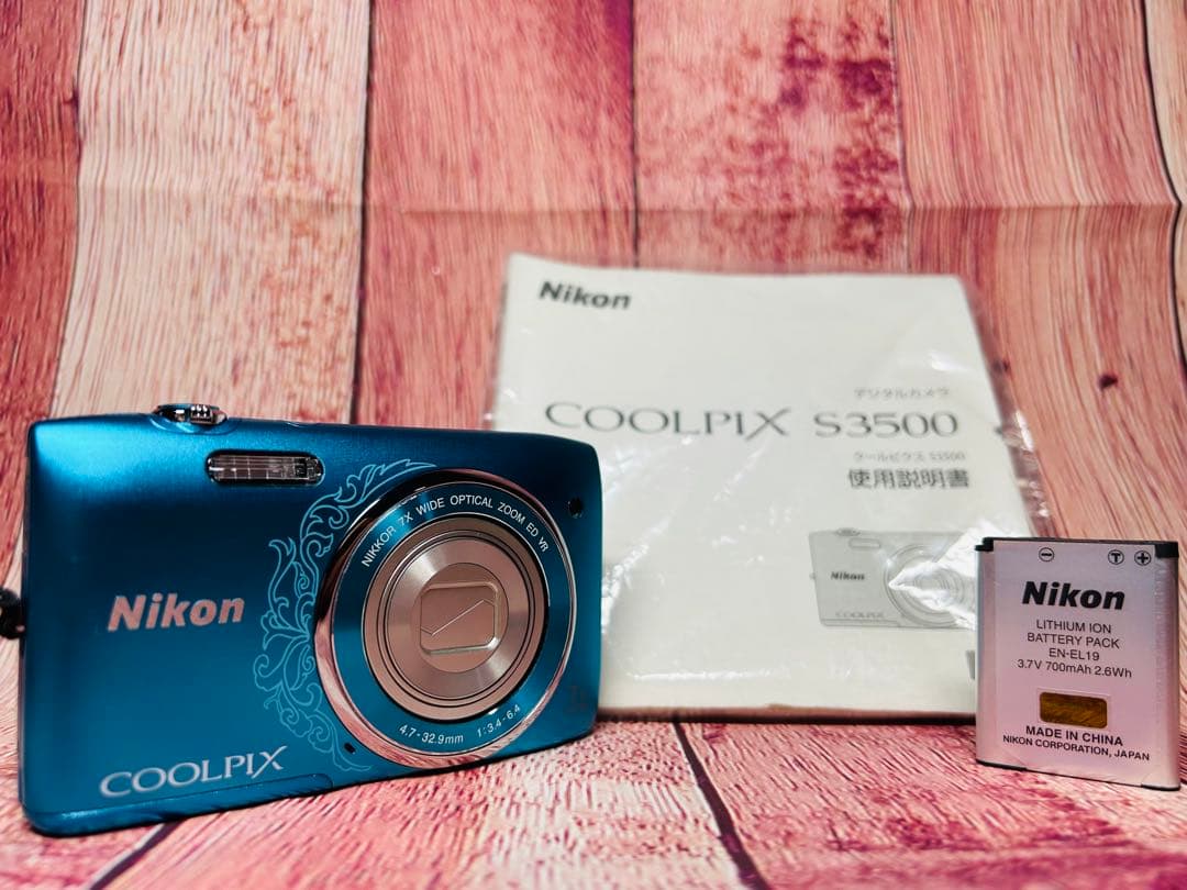 説明書付き Nikon ニコン COOLPIX S3500 デジタル