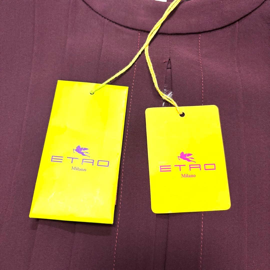 新品タグ付✨ シルク 100%✨ ETRO エトロ ブラウス Aライン シャツ