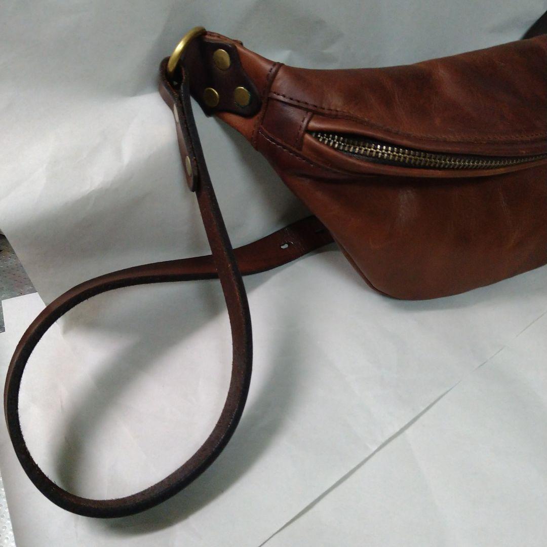 Vascoレザーウエストバッグスモール（vs-242L) ブラウン