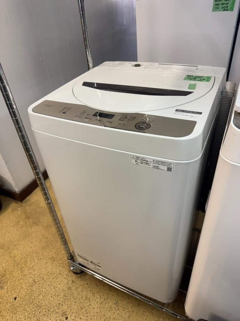 (4038)SHARP　シャープ　洗濯機 6KG ES-G6E-T 2020年製