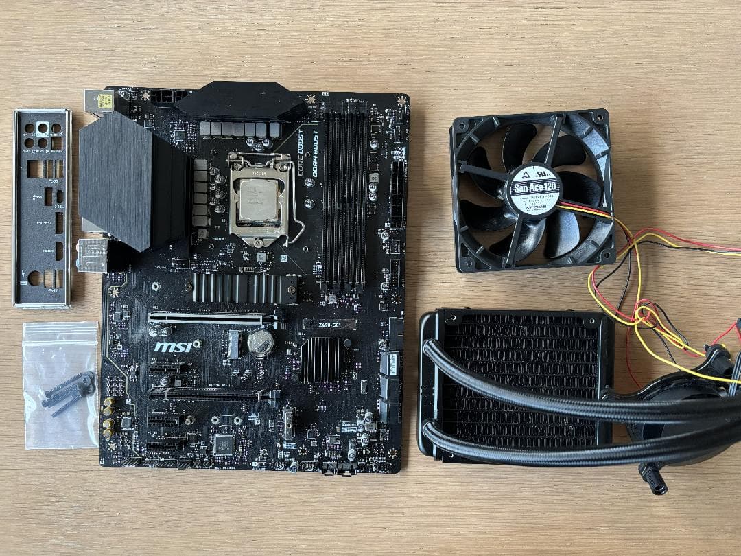 MSI マザーボード z490-S01 CPU i5 10400＋簡易水冷セット