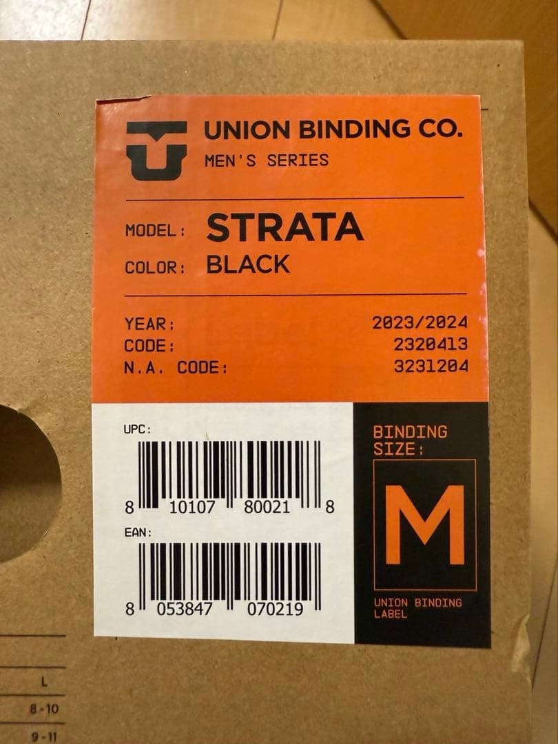 UNION STRATA ユニオン　ストラータ　ブラック サイズM