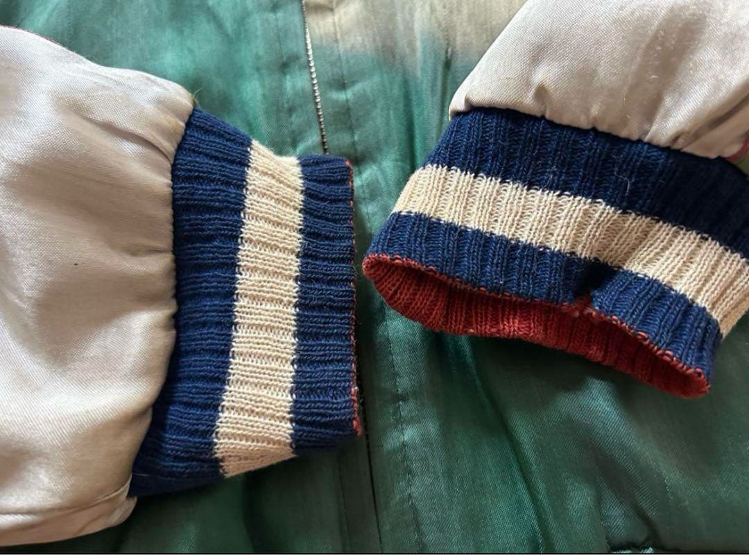 す*ん様 50'sヴィンテージ スカジャン 虎 鷲 龍 鷹 刺繍 TTS Zip