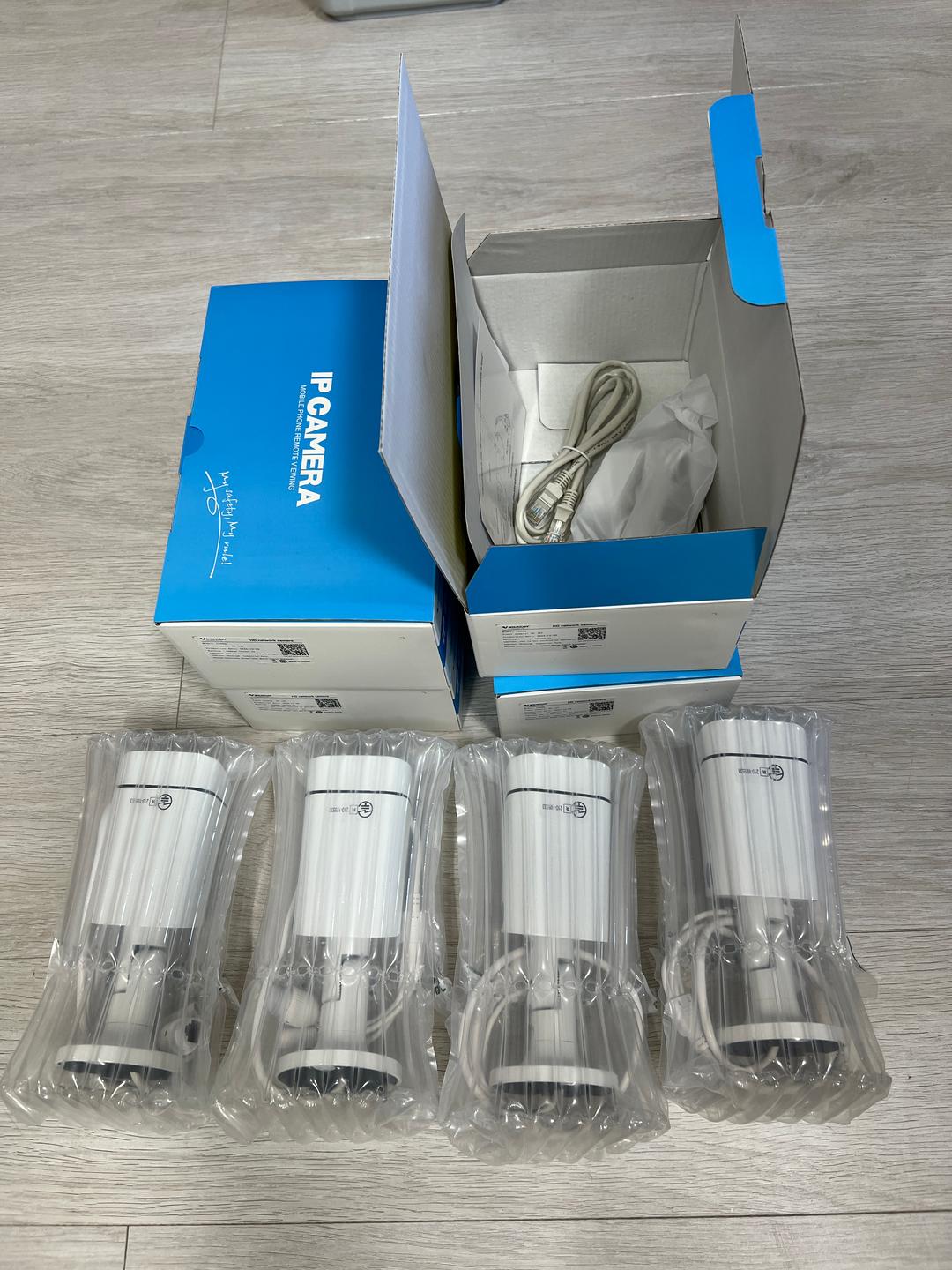 POE防犯カメラ4台セット ロゴなし ONVIF「CS58Q-N0Logox4」