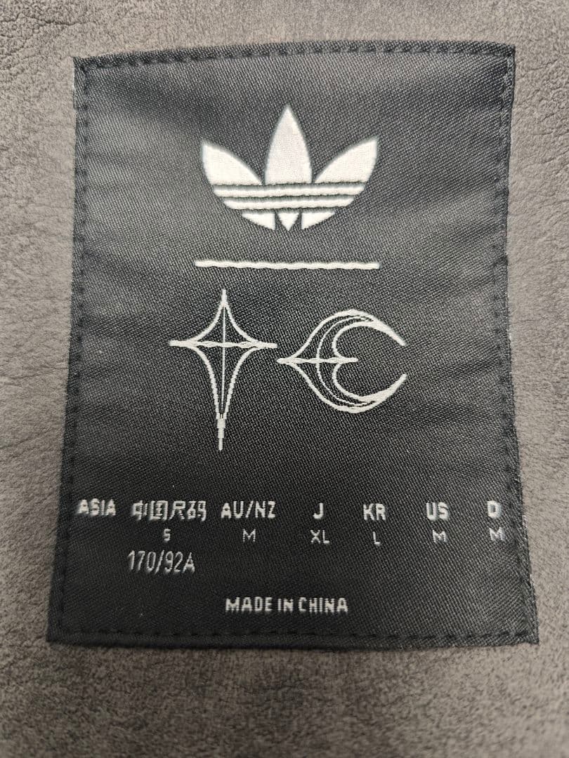 マ*ィ様 adidas x Thug Club PU Leather Jacke