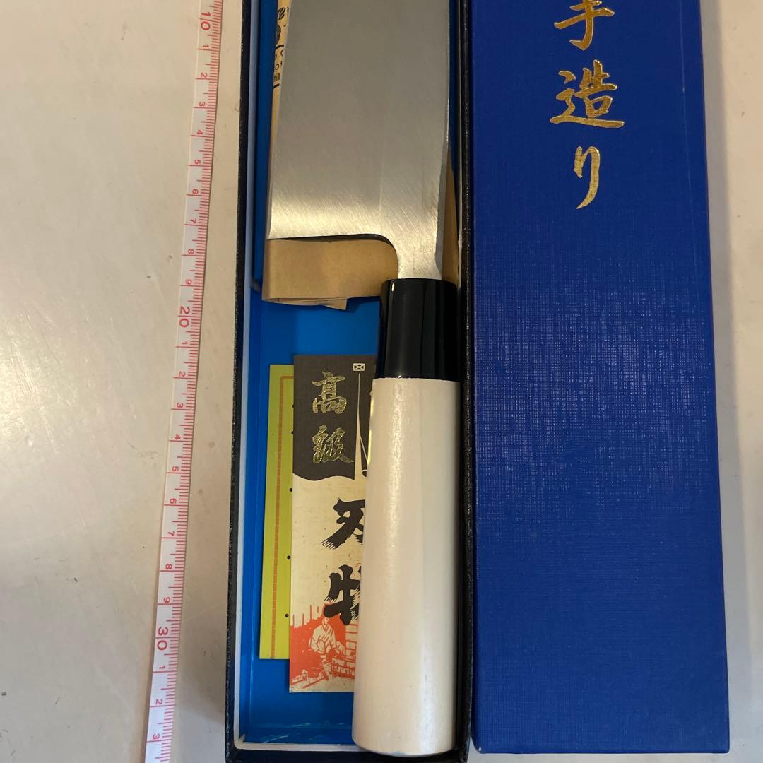 出刃包丁 6寸　180mm 本霞　白紙一号鋼 期間限定値下げ年始まで