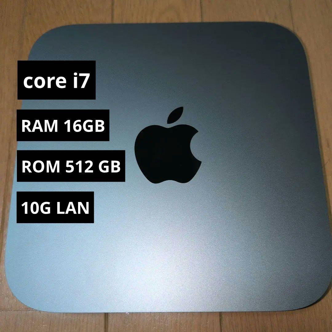 ミニPC Mac mini 2018 i7/16gb/512gb/10GbEthernet