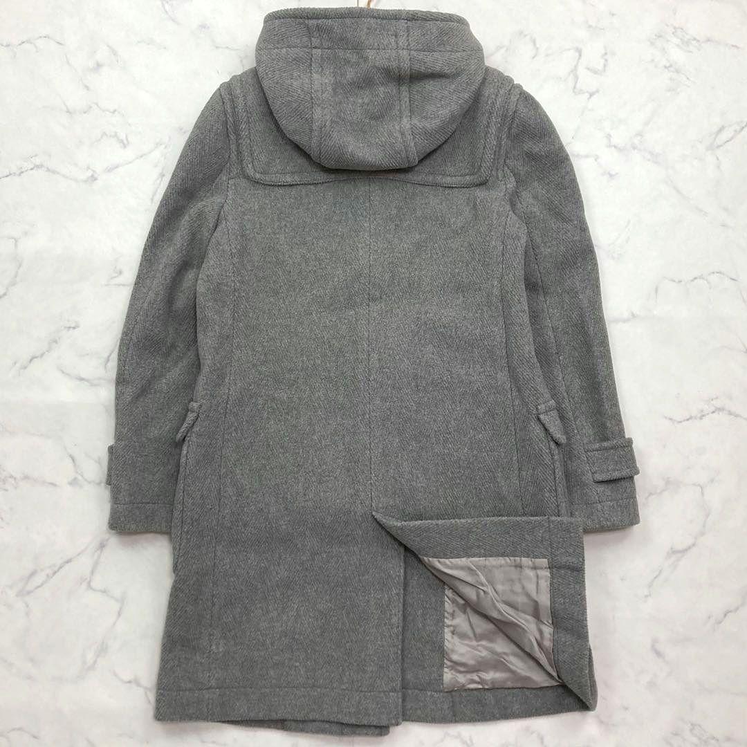 美品 Oggi掲載 23区 ダッフルコート ヘリンボーン ウール 40 グレー