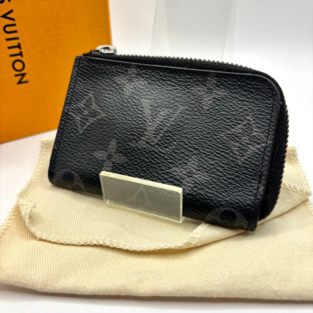 正規品 RFID ルイヴィトン モノグラム エクリプス ポルトモネジュール 黒