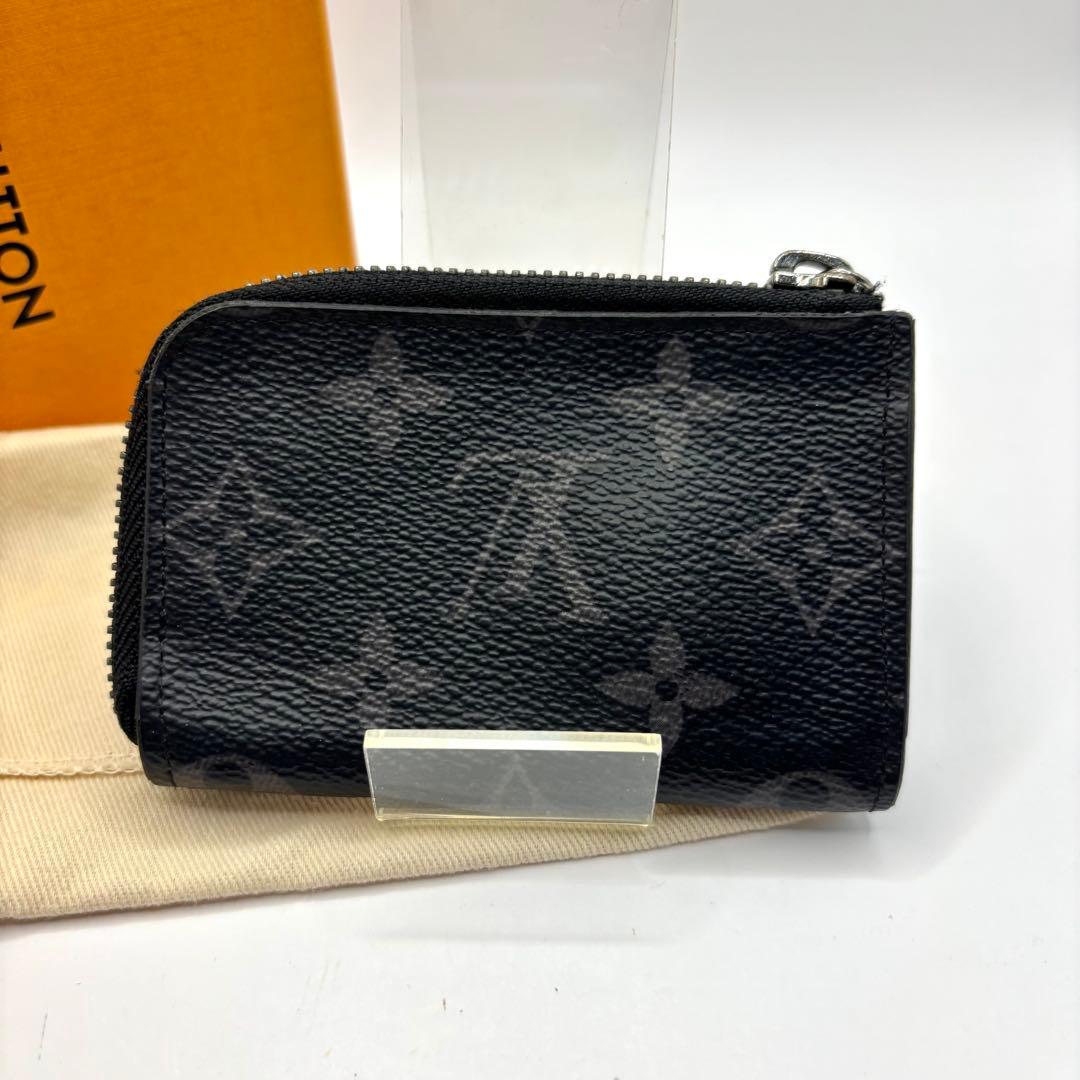 正規品 RFID ルイヴィトン モノグラム エクリプス ポルトモネジュール 黒