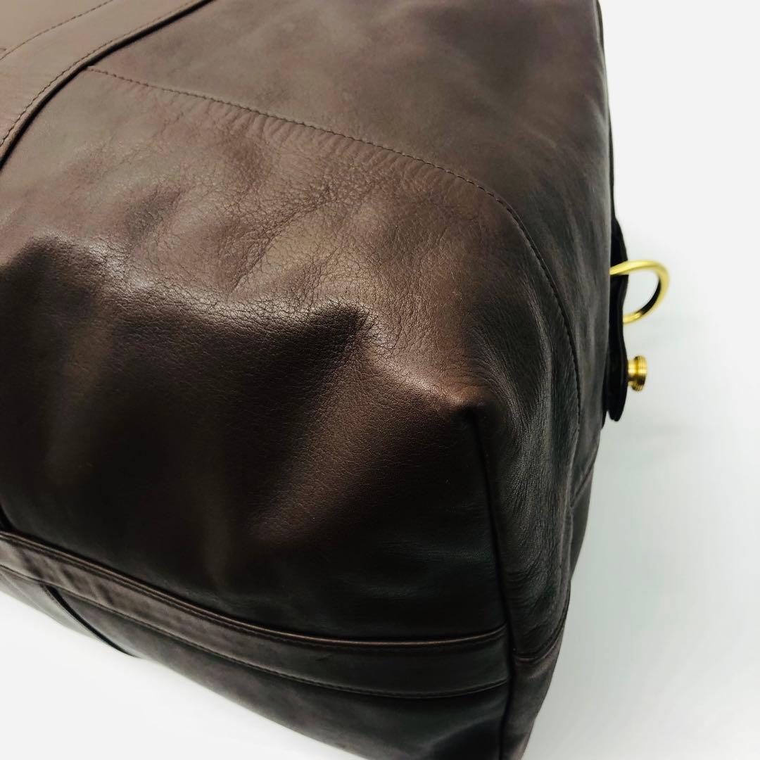 オールドコーチ 0502 ボストンバッグ　 ブラウン　良品