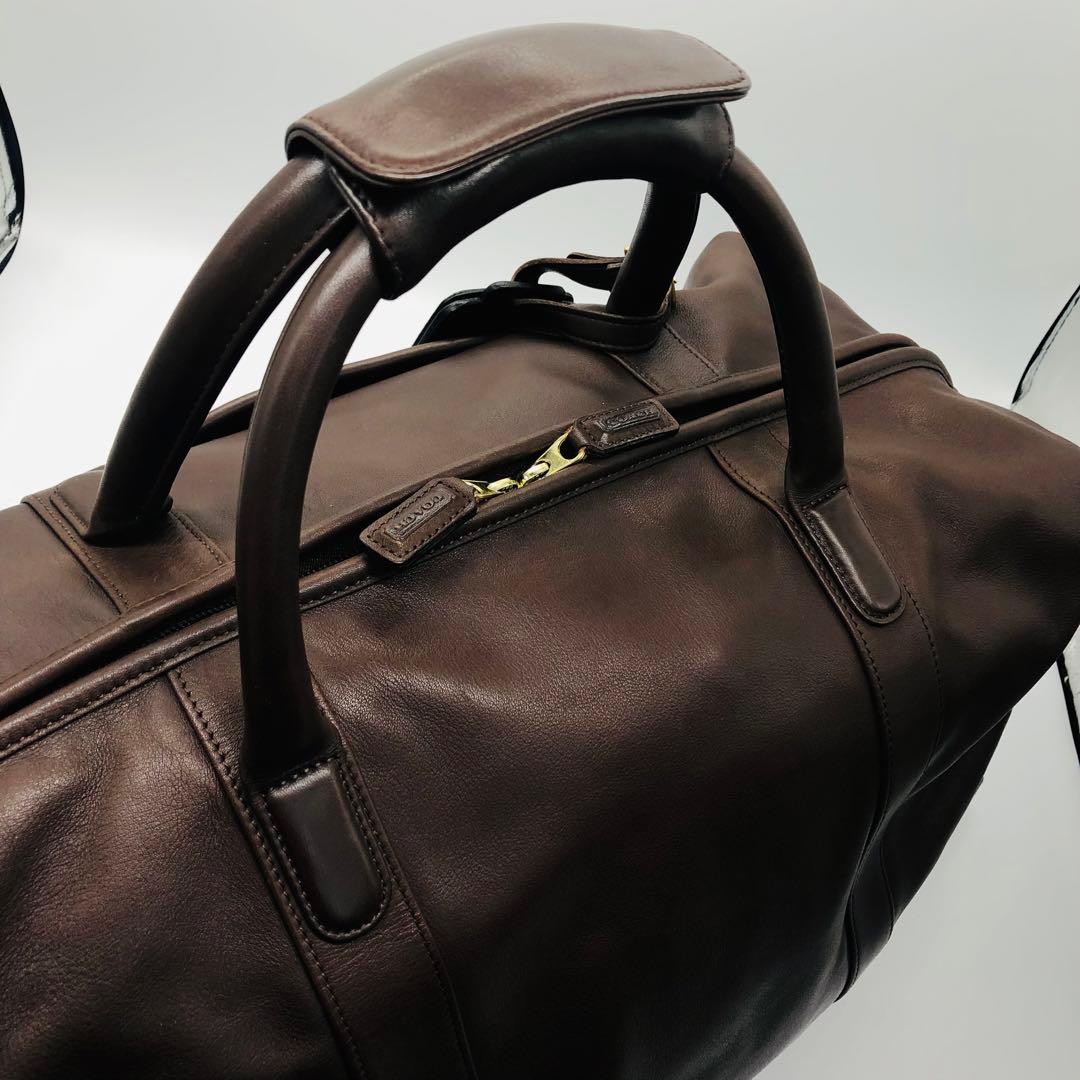 オールドコーチ 0502 ボストンバッグ　 ブラウン　良品