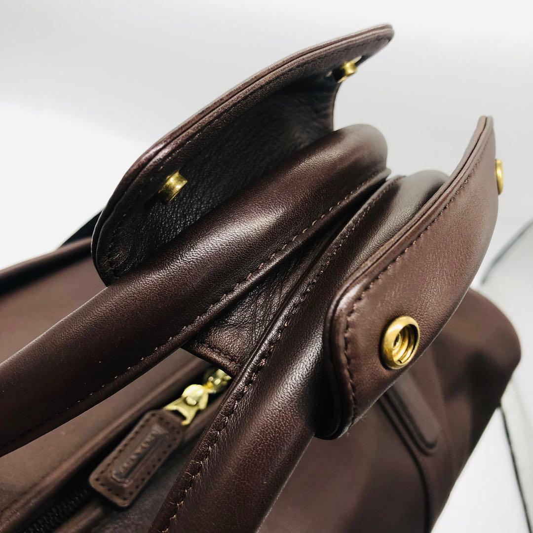 オールドコーチ 0502 ボストンバッグ　 ブラウン　良品