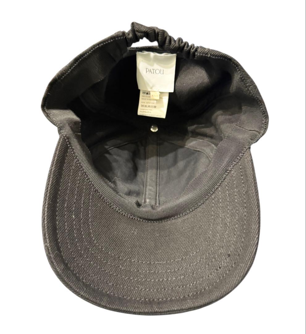 Patou 黒XS/S オーガニックコットンデニム パトゥ キャップ