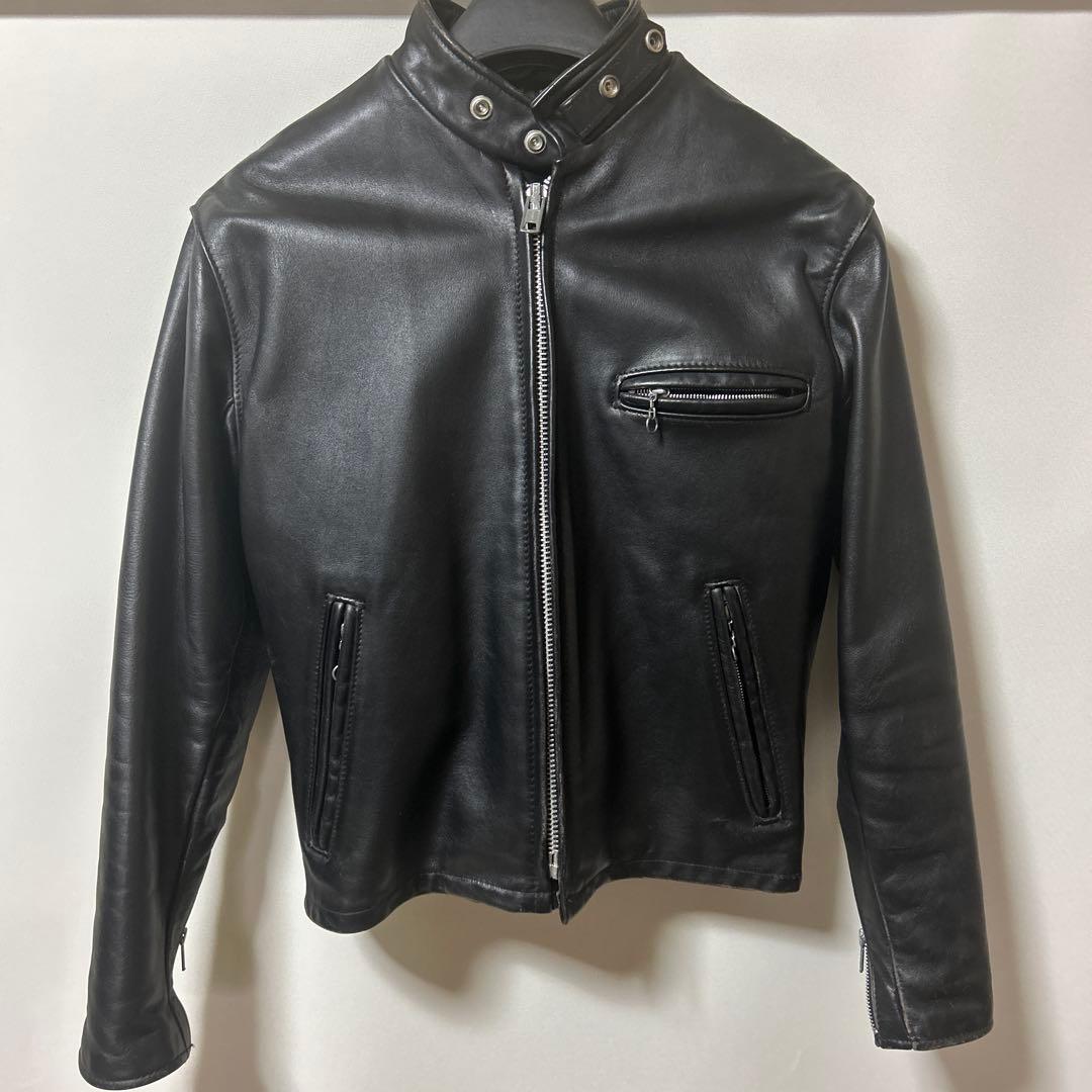 ゆうき【ショットUSA LINE 641 シングルライダースジャケット】