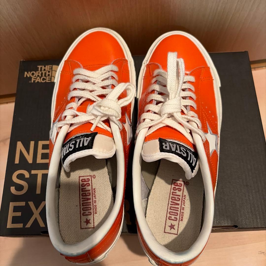 靴 CONVERSE ONE STAR J 25.0cm ORANGE