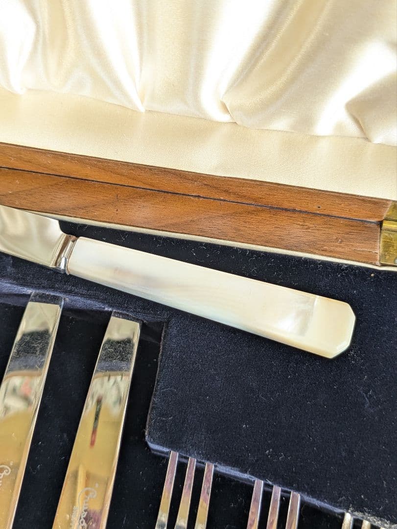 英国 アンティークカトラリー FIRTH STAINLESS マザーオブパール