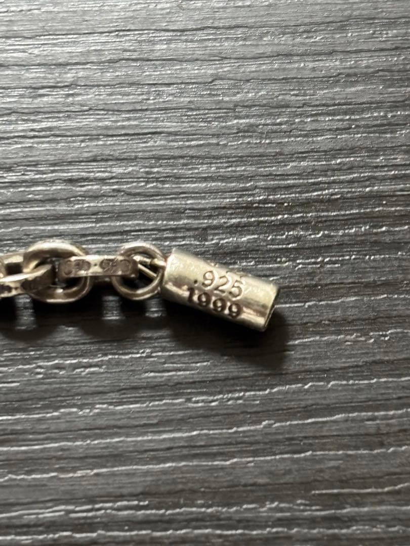 CHROME HEARTS クロムハーツ ペーパーチェーン　ブレスレット7インチ