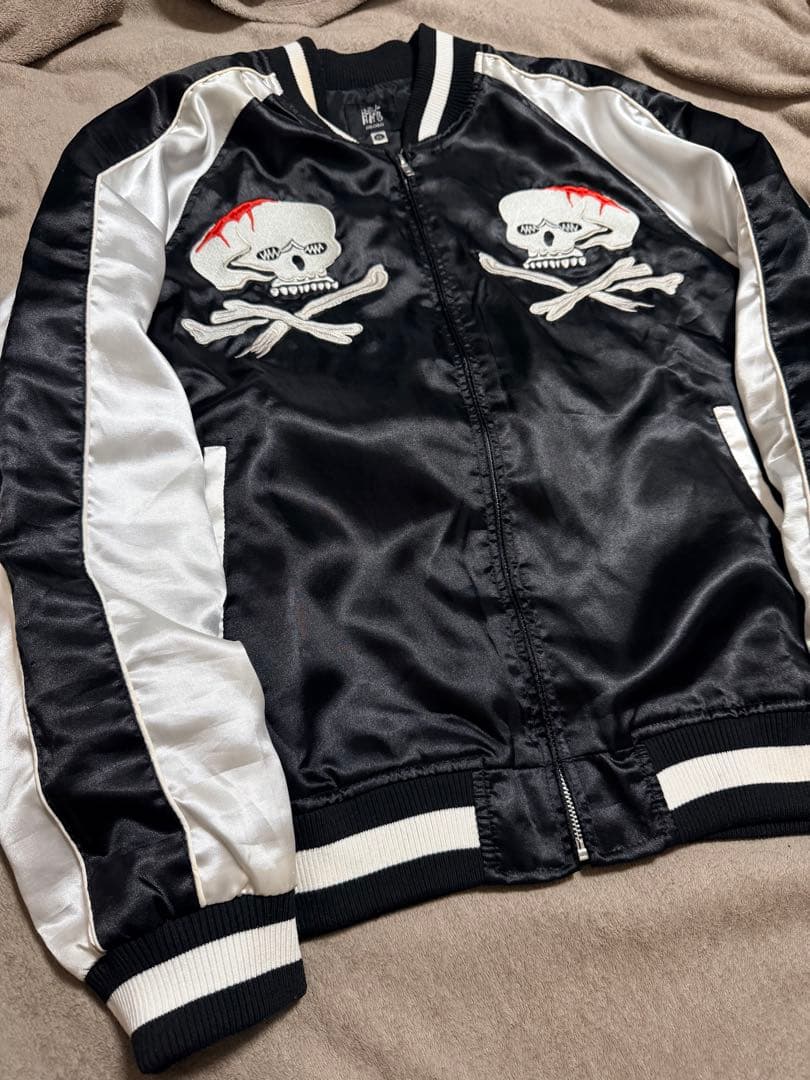 OBORO スカル 日本限定 スカジャン unisex サテン vintage