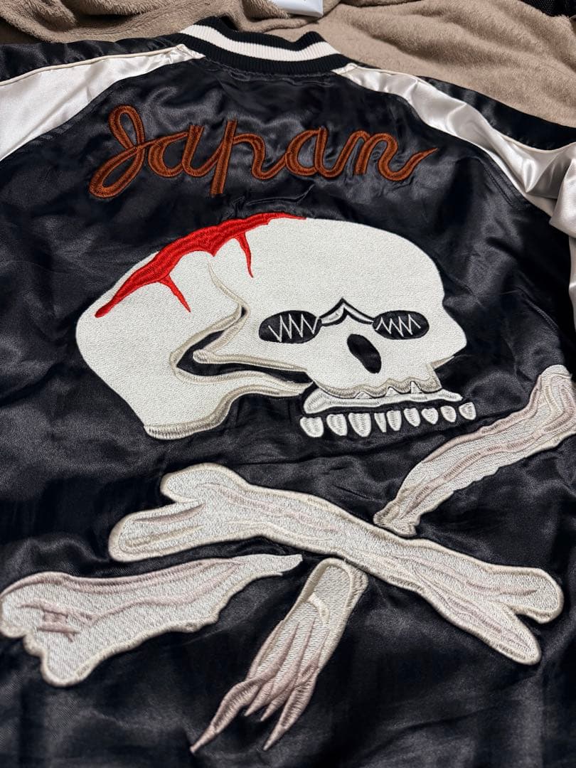 OBORO スカル 日本限定 スカジャン unisex サテン vintage