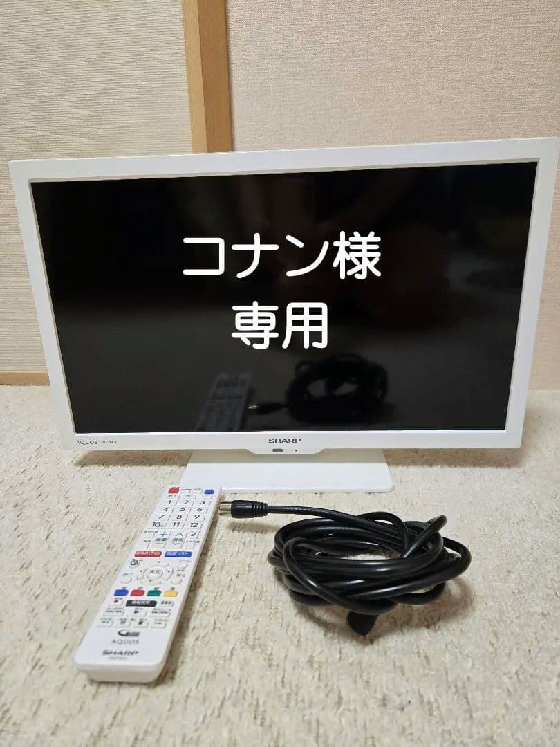 SHARP 19型テレビ リモコン付き