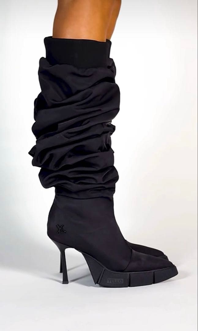 YELLO NO.0 ブラック ロングブーツ