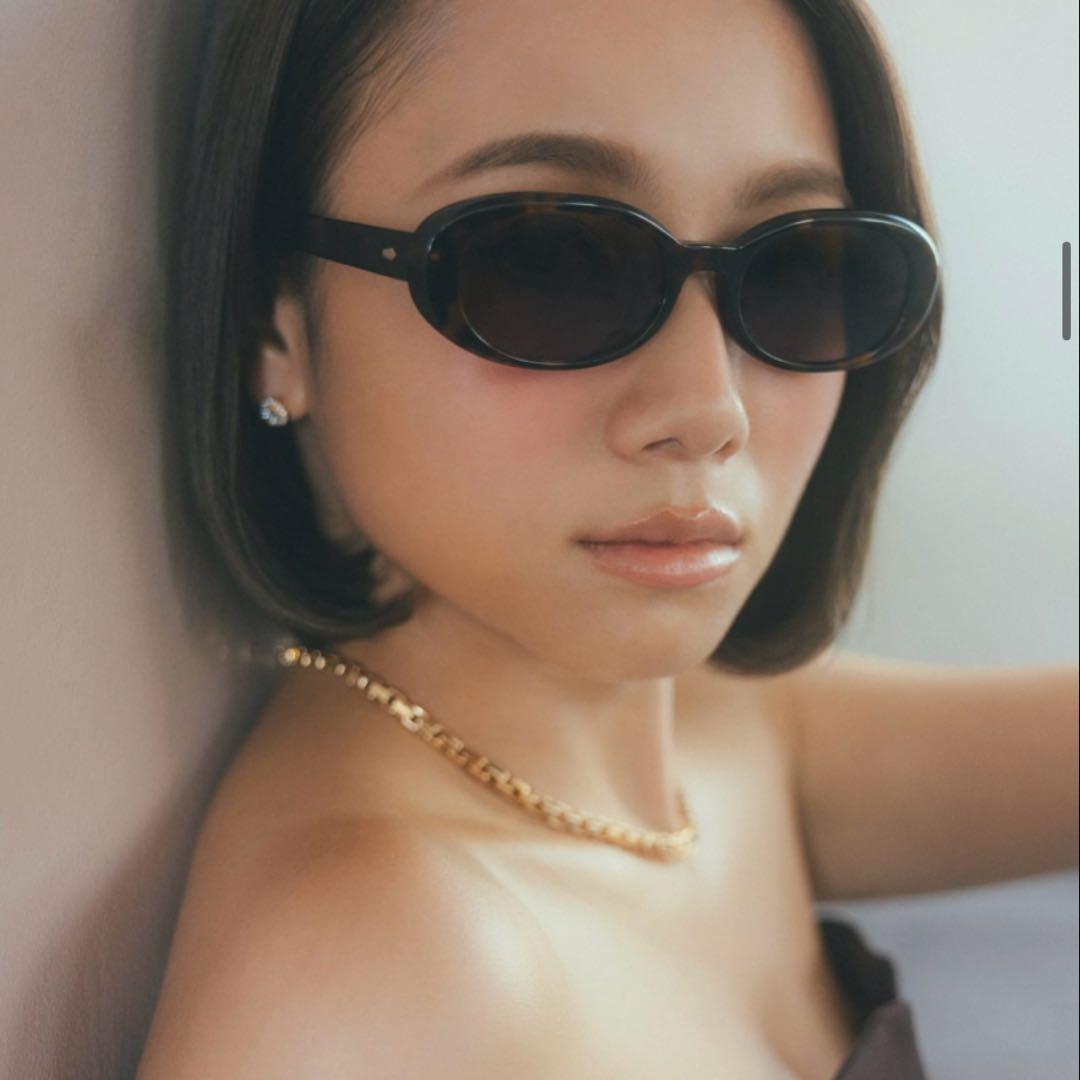 Zoff 伊原葵 サングラス オーバル ブラウン
