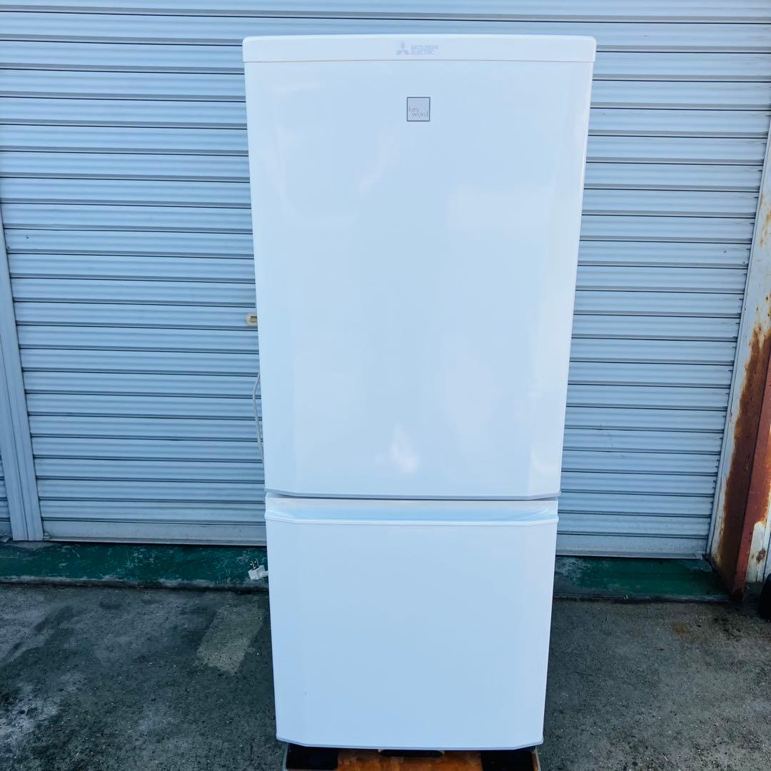 1h28.20年製 146L 三菱ノンフロン冷凍冷蔵庫 MR-P15EE-KW1
