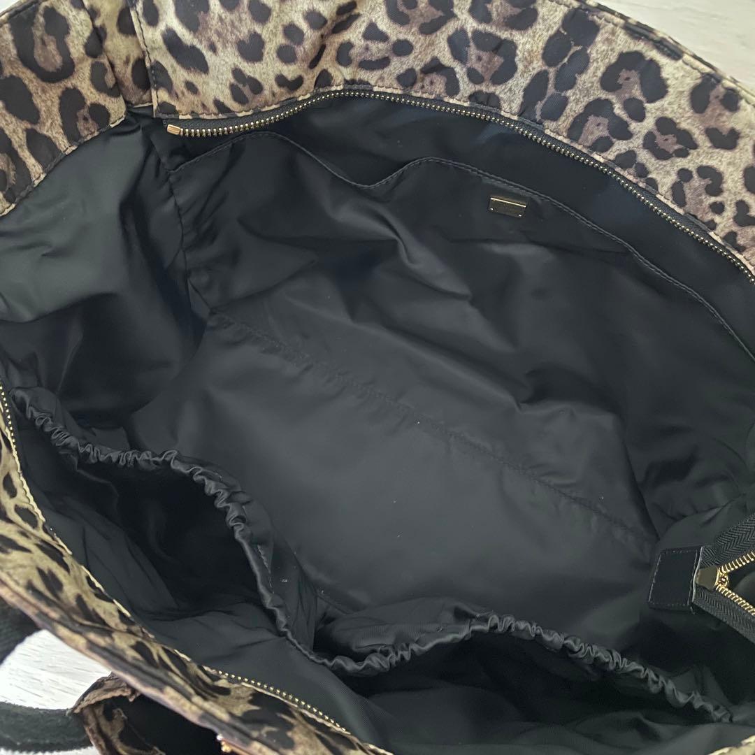 DOLCE & GABBANA マザーズバッグ レオパード ドルガバ