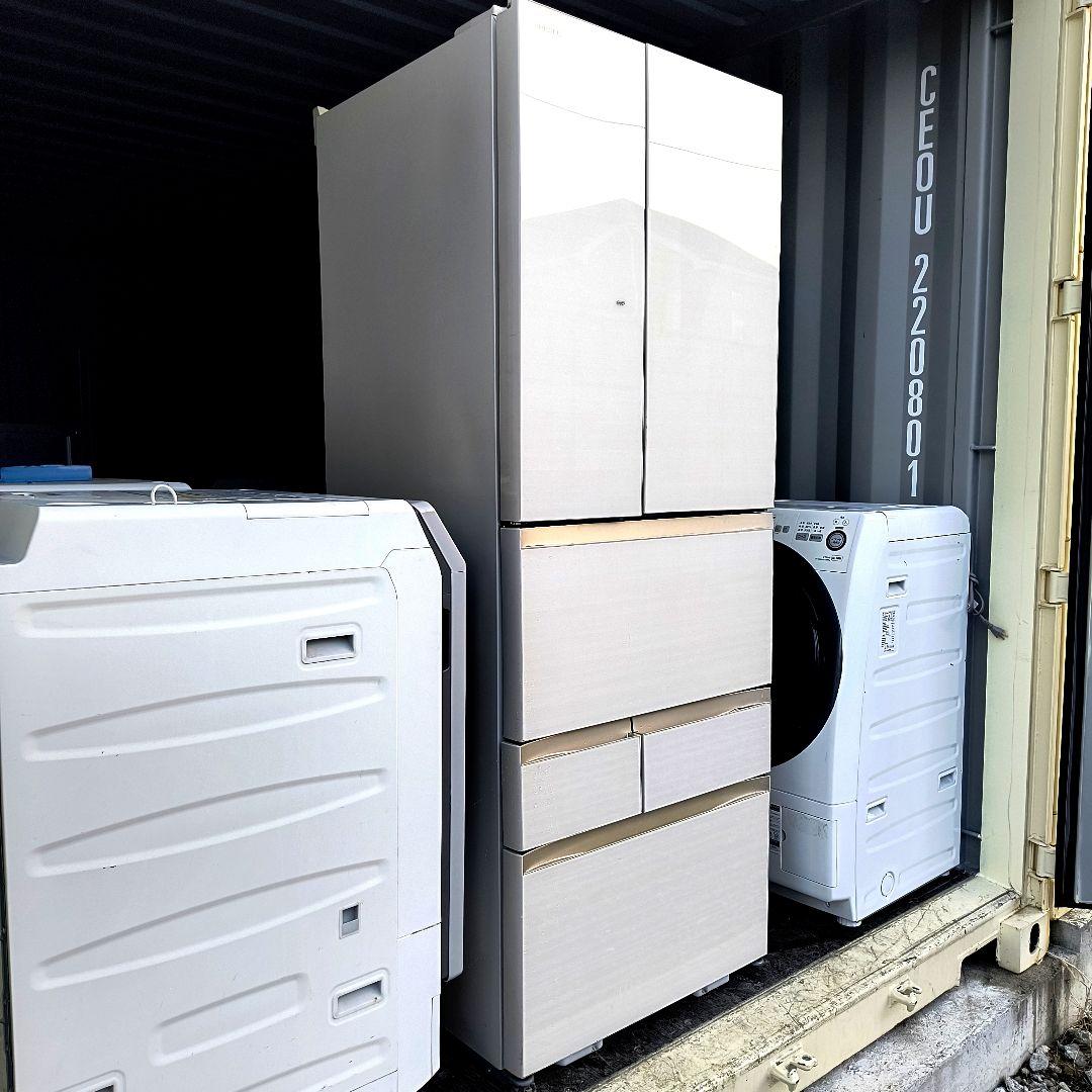 運搬取付無料！ラピスアイボリー　純正TOSHIBA6ドア冷蔵庫！完動品・超美品！