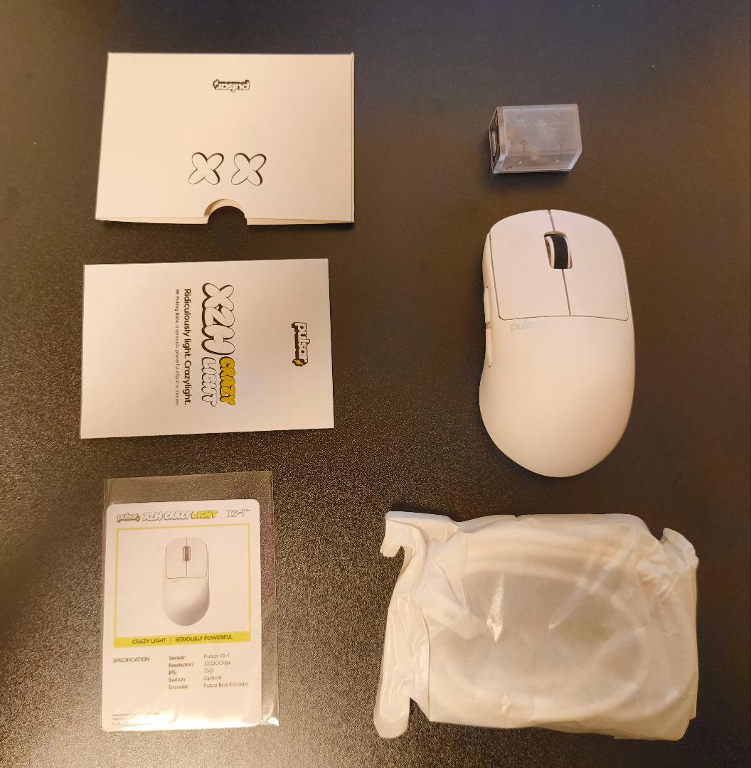 マウス・トラックボール Pulsar X2H CrazyLight white