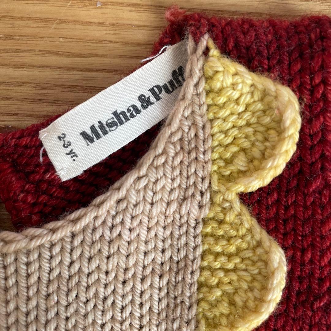 Misha&Puff ミーシャアンドパフ　ニットワンピース　2-3y