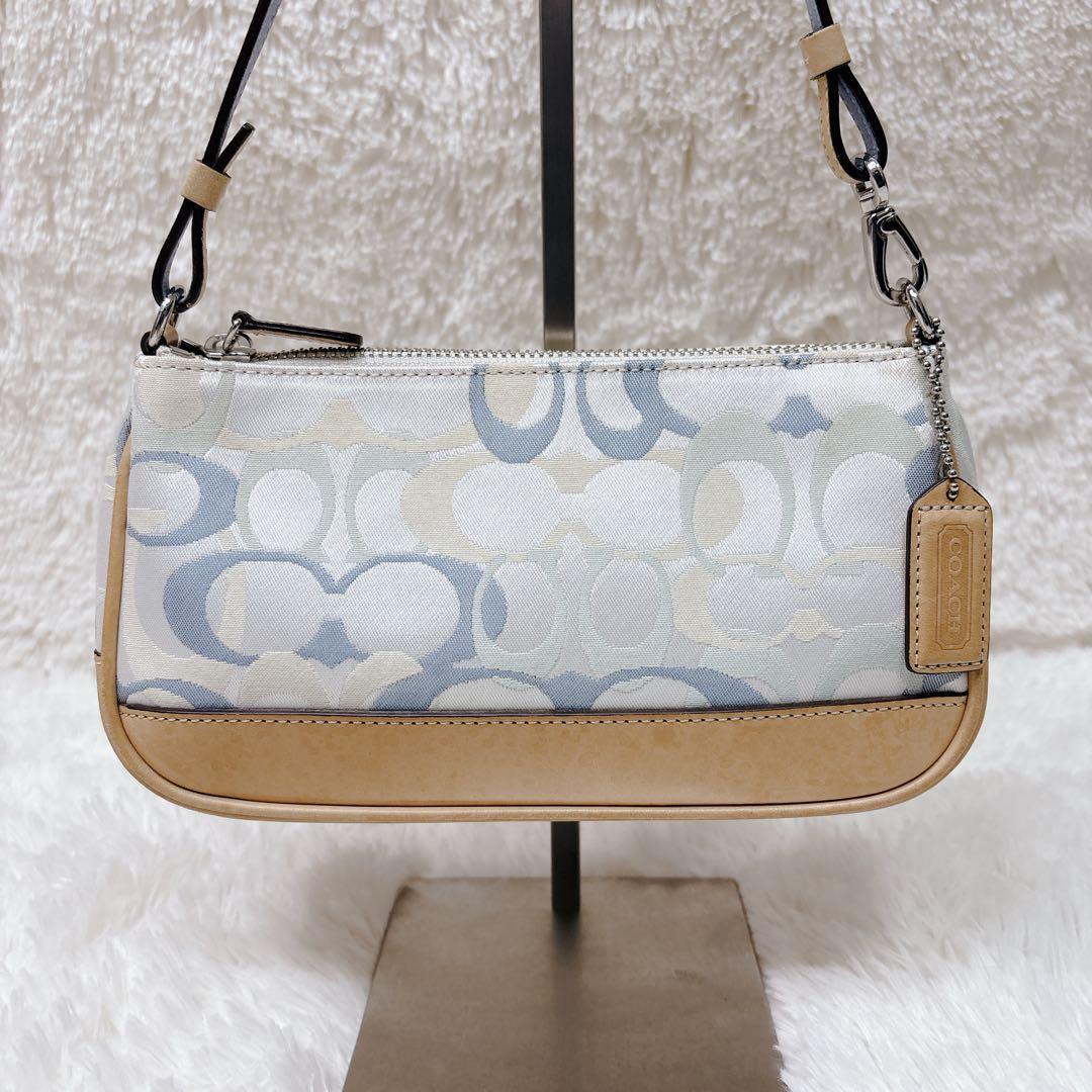 COACH コーチ アクセサリーポーチ シグネチャー キャンバス マルチカラー