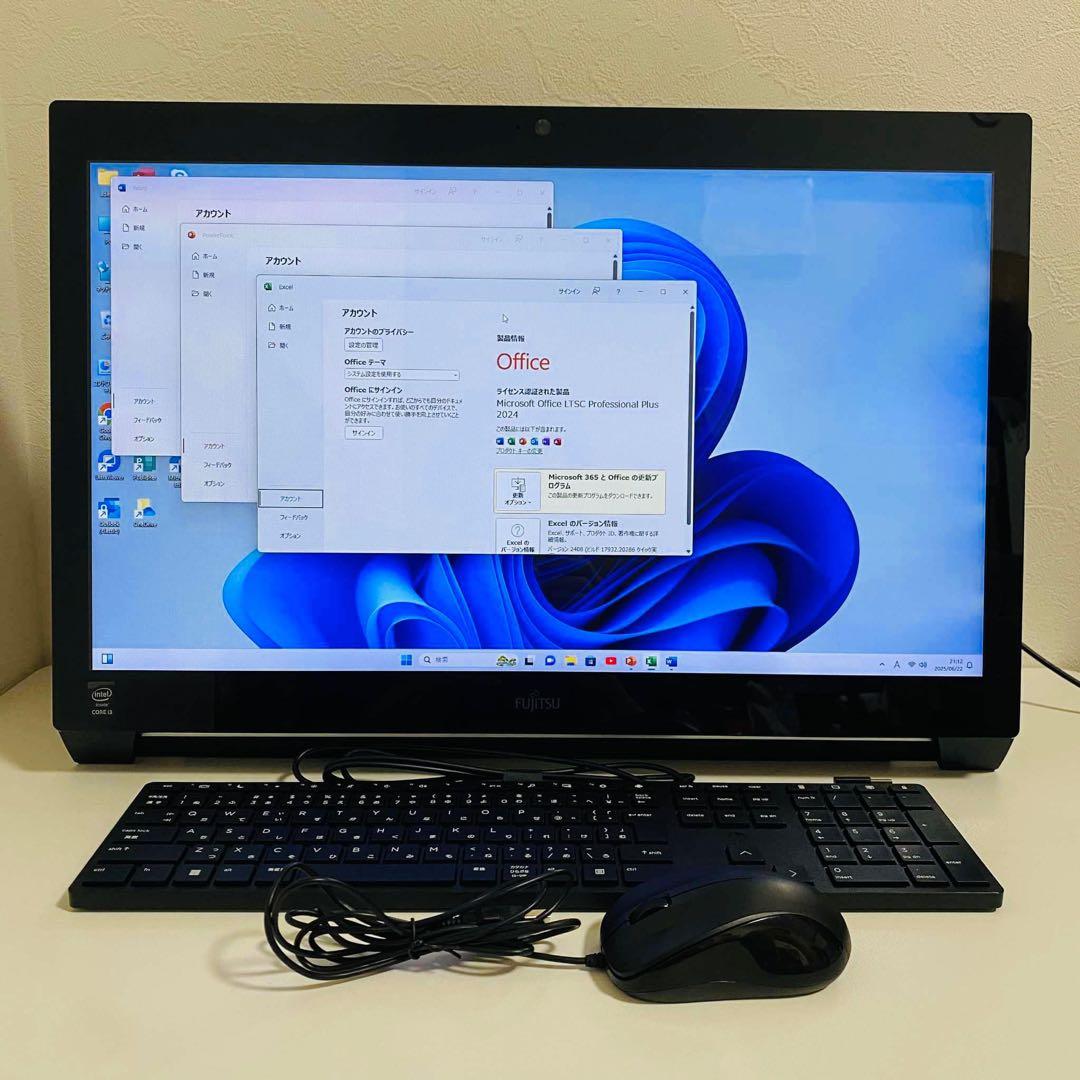 Y674 FujitsuデスクトップSSDサクサク動くWindows11オフィス