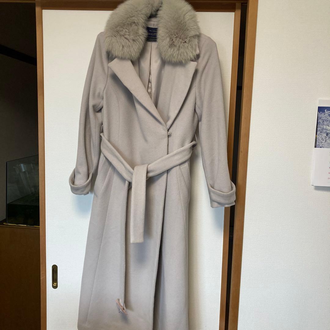 JUSGLITTY ファー付きロングコート サイズ2