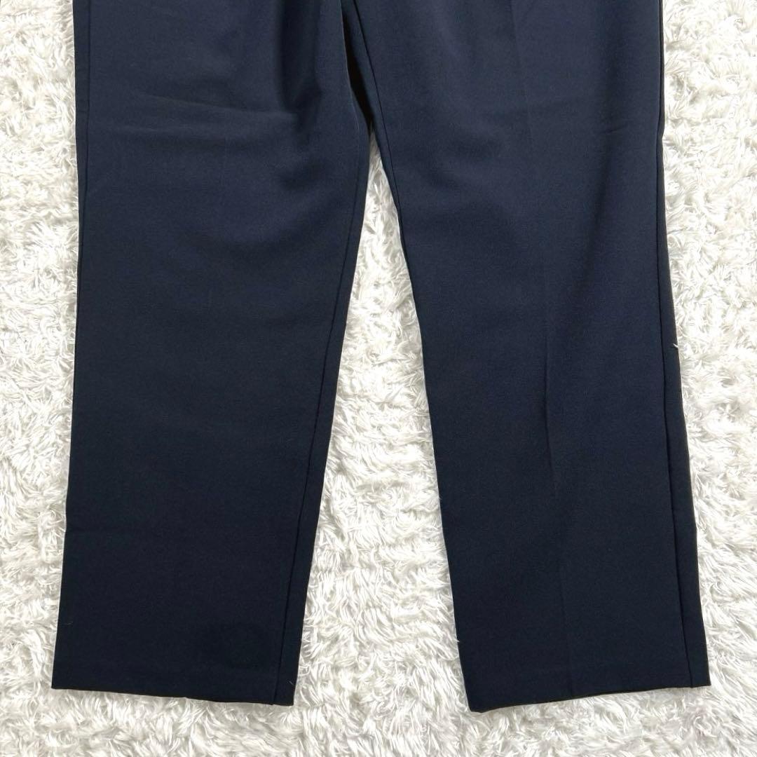 【新品・大きいサイズ XL】　ロペピクニック 他　パンツスーツ　ノーカラー　濃紺